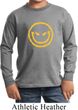 Kids Halloween Shirt Evil Smiley Face Long Sleeve Tee T-Shirt
