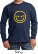 Kids Halloween Shirt Evil Smiley Face Long Sleeve Tee T-Shirt