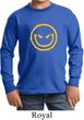 Kids Halloween Shirt Evil Smiley Face Long Sleeve Tee T-Shirt