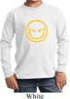 Kids Halloween Shirt Evil Smiley Face Long Sleeve Tee T-Shirt