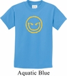 Kids Halloween Shirt Evil Smiley Face Tee T-Shirt