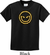 Kids Halloween Shirt Evil Smiley Face Tee T-Shirt