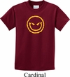 Kids Halloween Shirt Evil Smiley Face Tee T-Shirt