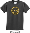 Kids Halloween Shirt Evil Smiley Face Tee T-Shirt