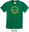 Kids Halloween Shirt Evil Smiley Face Tee T-Shirt