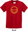 Kids Halloween Shirt Evil Smiley Face Tee T-Shirt