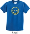 Kids Halloween Shirt Evil Smiley Face Tee T-Shirt