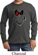 Kids Halloween Shirt Ghost Face Long Sleeve Tee T-Shirt