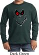 Kids Halloween Shirt Ghost Face Long Sleeve Tee T-Shirt