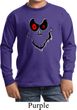 Kids Halloween Shirt Ghost Face Long Sleeve Tee T-Shirt