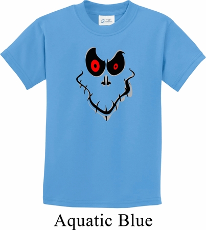 Kids Halloween Shirt Ghost Face Tee T-Shirt