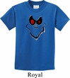Kids Halloween Shirt Ghost Face Tee T-Shirt