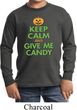 Kids Halloween Shirt Give Me Candy Long Sleeve Tee T-Shirt