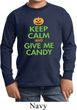Kids Halloween Shirt Give Me Candy Long Sleeve Tee T-Shirt