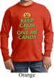 Kids Halloween Shirt Give Me Candy Long Sleeve Tee T-Shirt