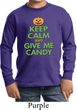 Kids Halloween Shirt Give Me Candy Long Sleeve Tee T-Shirt
