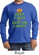 Kids Halloween Shirt Give Me Candy Long Sleeve Tee T-Shirt