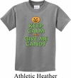 Kids Halloween Shirt Keep Calm and Give Me Candy Tee T-Shirt