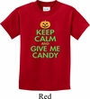 Kids Halloween Shirt Keep Calm and Give Me Candy Tee T-Shirt