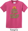 Kids Halloween Shirt Keep Calm and Give Me Candy Tee T-Shirt