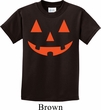 Kids Halloween Shirt Orange Jack O Lantern Tee T-Shirt