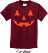 Kids Halloween Shirt Orange Jack O Lantern Tee T-Shirt