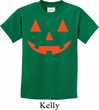Kids Halloween Shirt Orange Jack O Lantern Tee T-Shirt