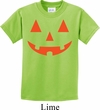 Kids Halloween Shirt Orange Jack O Lantern Tee T-Shirt