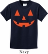 Kids Halloween Shirt Orange Jack O Lantern Tee T-Shirt