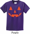 Kids Halloween Shirt Orange Jack O Lantern Tee T-Shirt