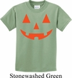 Kids Halloween Shirt Orange Jack O Lantern Tee T-Shirt