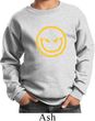 Kids Halloween Sweatshirt Evil Smiley Face Sweat Shirt
