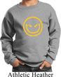 Kids Halloween Sweatshirt Evil Smiley Face Sweat Shirt