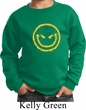 Kids Halloween Sweatshirt Evil Smiley Face Sweat Shirt