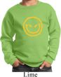 Kids Halloween Sweatshirt Evil Smiley Face Sweat Shirt