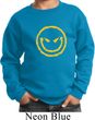 Kids Halloween Sweatshirt Evil Smiley Face Sweat Shirt