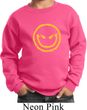 Kids Halloween Sweatshirt Evil Smiley Face Sweat Shirt