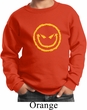 Kids Halloween Sweatshirt Evil Smiley Face Sweat Shirt
