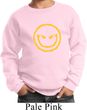 Kids Halloween Sweatshirt Evil Smiley Face Sweat Shirt