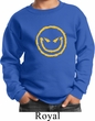 Kids Halloween Sweatshirt Evil Smiley Face Sweat Shirt