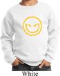 Kids Halloween Sweatshirt Evil Smiley Face Sweat Shirt