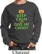 Kids Halloween Sweatshirt Keep Calm and Give Me Candy Sweat Shirt