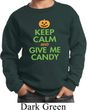 Kids Halloween Sweatshirt Keep Calm and Give Me Candy Sweat Shirt