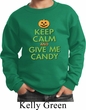 Kids Halloween Sweatshirt Keep Calm and Give Me Candy Sweat Shirt