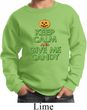 Kids Halloween Sweatshirt Keep Calm and Give Me Candy Sweat Shirt