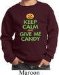 Kids Halloween Sweatshirt Keep Calm and Give Me Candy Sweat Shirt
