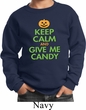 Kids Halloween Sweatshirt Keep Calm and Give Me Candy Sweat Shirt