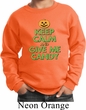 Kids Halloween Sweatshirt Keep Calm and Give Me Candy Sweat Shirt