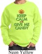 Kids Halloween Sweatshirt Keep Calm and Give Me Candy Sweat Shirt