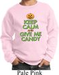 Kids Halloween Sweatshirt Keep Calm and Give Me Candy Sweat Shirt